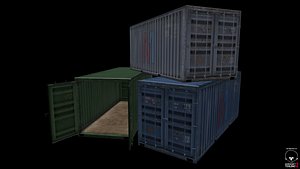 shipping container 3d model
