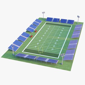football court modeled 3D model