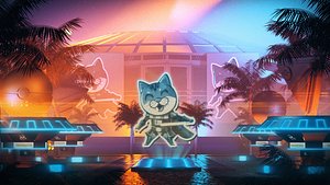 3D stadium alley shops