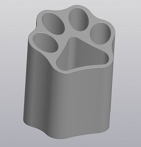 3D Paw print penholder