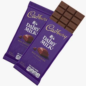 cadbury chocolate bar 3D model