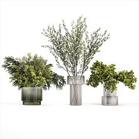 Bouquet of cherry blossom branches greenery sakura vase 352