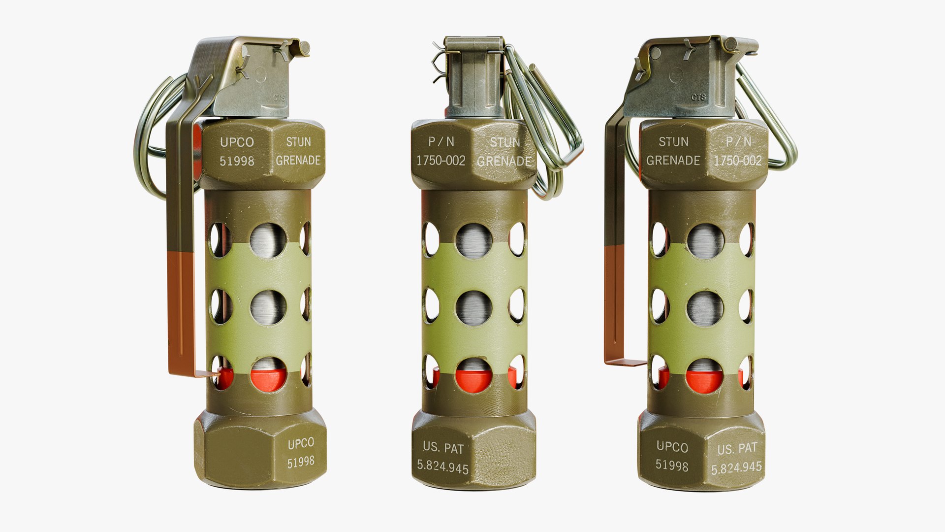 Cinematic M84 Stun Hand Grenade 3D Model - TurboSquid 2342941