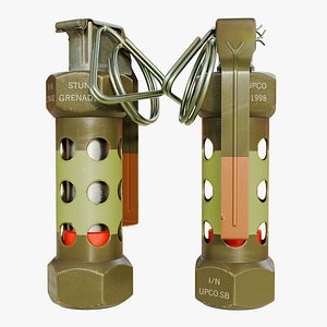 Cinematic M84 Stun Hand Grenade 3D model