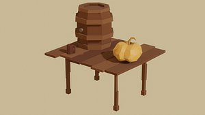 Low-poly Pumpkin