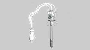 SciFi Flail A06 Full White - Sci Fi Weapon Design 3D model