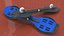 Two-Wheel Twist Scooter Board Blue