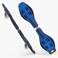 Two-Wheel Twist Scooter Board Blue