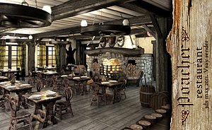 scene materials 3d model