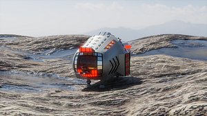 3D High-Quality Spaceship 3D Model