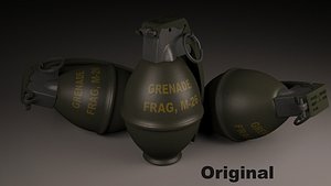 grenade m-26 3d max
