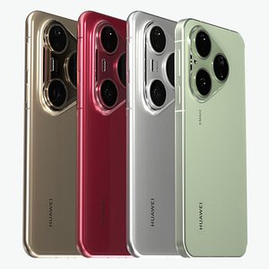 3D Huawei Pura 80 and Pura 80 Pro and Pura 80 Pro Plus and Pura 80 Ultra model