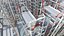 Sistema giratório de elevador de estacionamento para carros com 16 lugares
