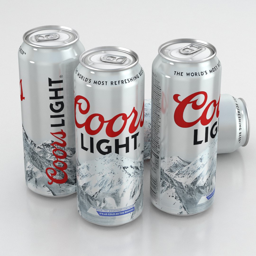 ビール缶クアーズライト500ml3Dモデル - TurboSquid 1447223