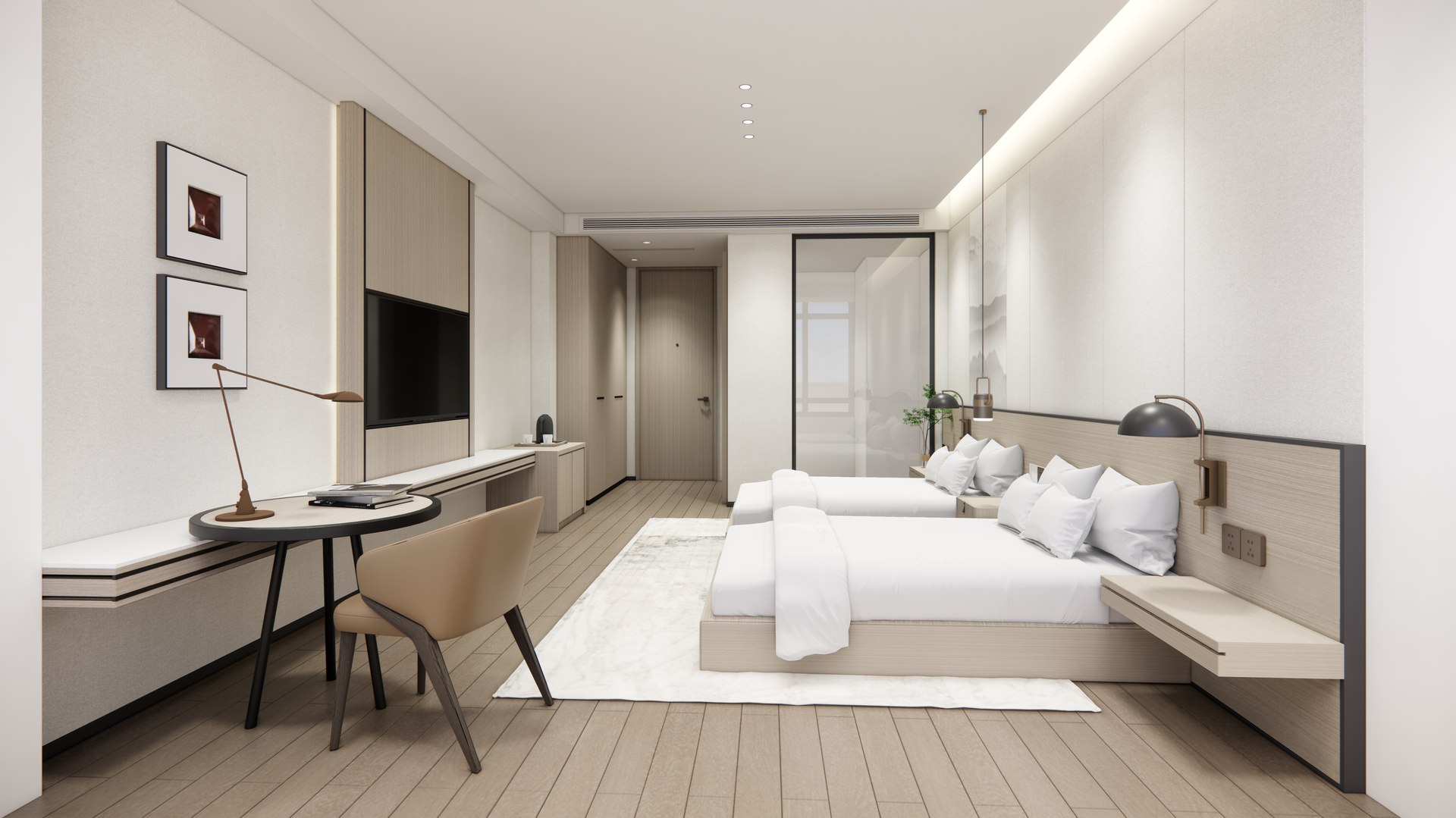 Hotel Room-A3 3D Model - TurboSquid 2104558
