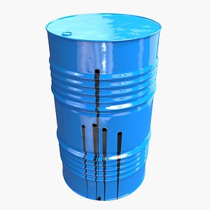 oil barrel bullet damaged model