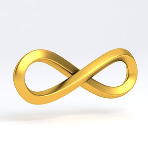 3D Infinity Symbol gold v1