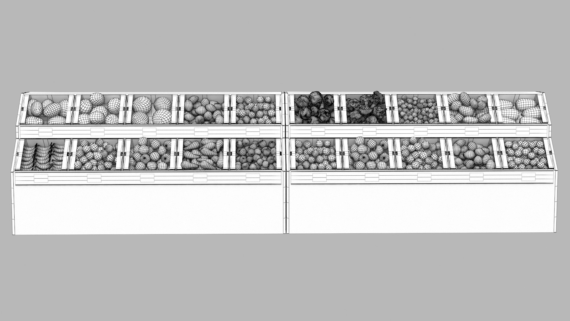 Supermarket Produce Display 3D Model TurboSquid 2034657