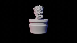 3D High Poly Monster Bust