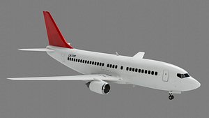3D Lowpoly Commercial Airliner 737 model