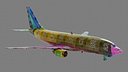 Lowpoly Commercial Airliner 737