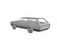 3D Low Poly Car - Opel Rekord Caravan 1967 model