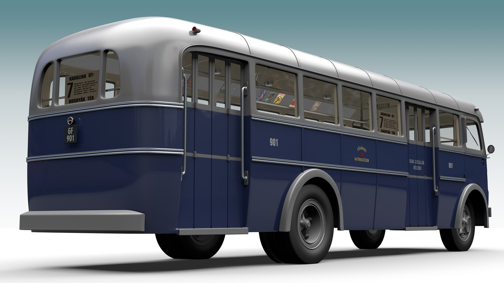 3D Ikarus 60 Hungarian City Bus 1952 - TurboSquid 1906091