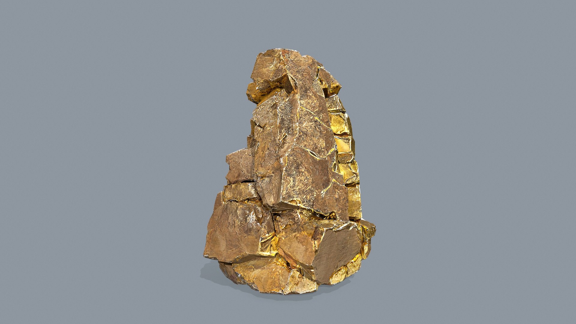 Gold Rocks 3D Model - TurboSquid 2254703