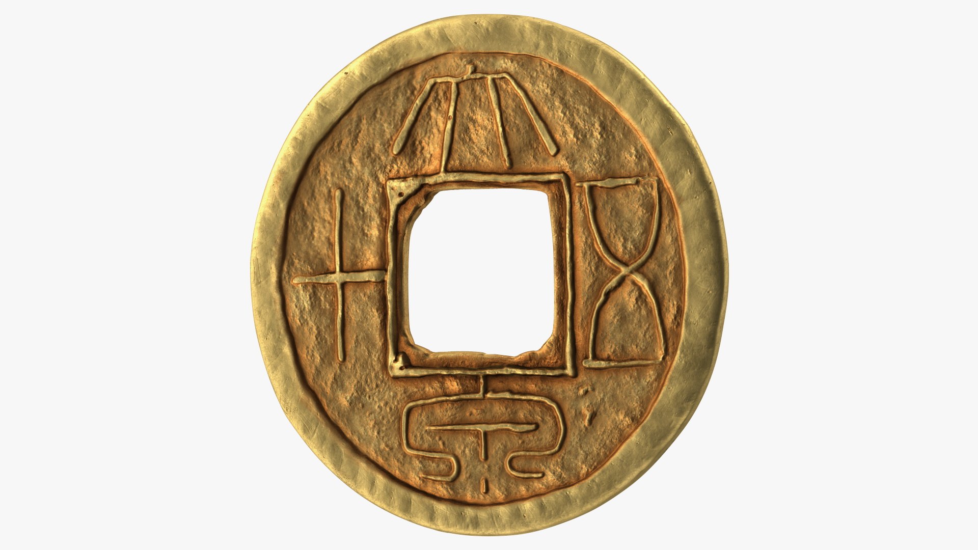 Ancient China Coins Collection Model - TurboSquid 1783746