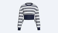 Girls Side Tie Ruched Cropped Top