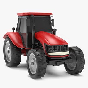 3D tractor polys model