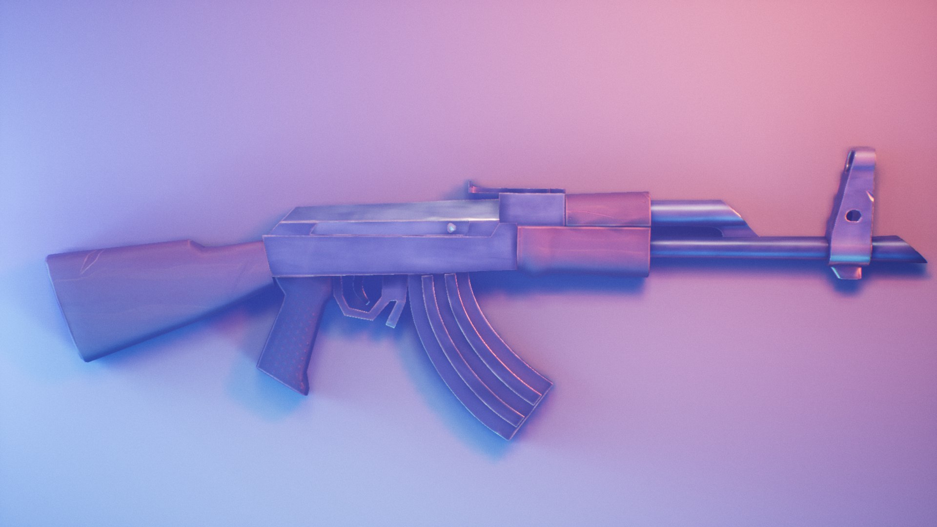 3D model stylized ak47 rifle https://p.turbosquid.com/ts-thumb/mE/frVBvS/JHuLB0gg/highresscreenshot00002/png/1529655027/1920x1080/fit_q87/83b659baee9ffb4b4c276a2c389e3d0489ff13ed/highresscreenshot00002.jpg