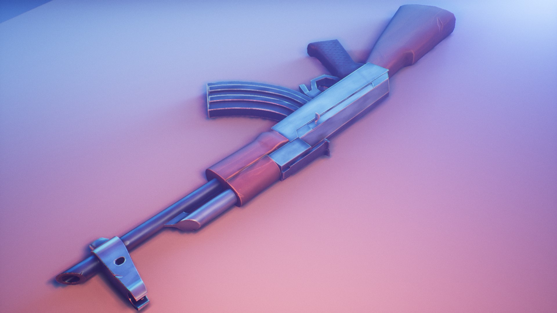 3D model stylized ak47 rifle https://p.turbosquid.com/ts-thumb/mE/frVBvS/LocyF7cD/highresscreenshot00001/png/1529655027/1920x1080/fit_q87/682fa47e11965c6d065380adb07a19fe13c25a8b/highresscreenshot00001.jpg