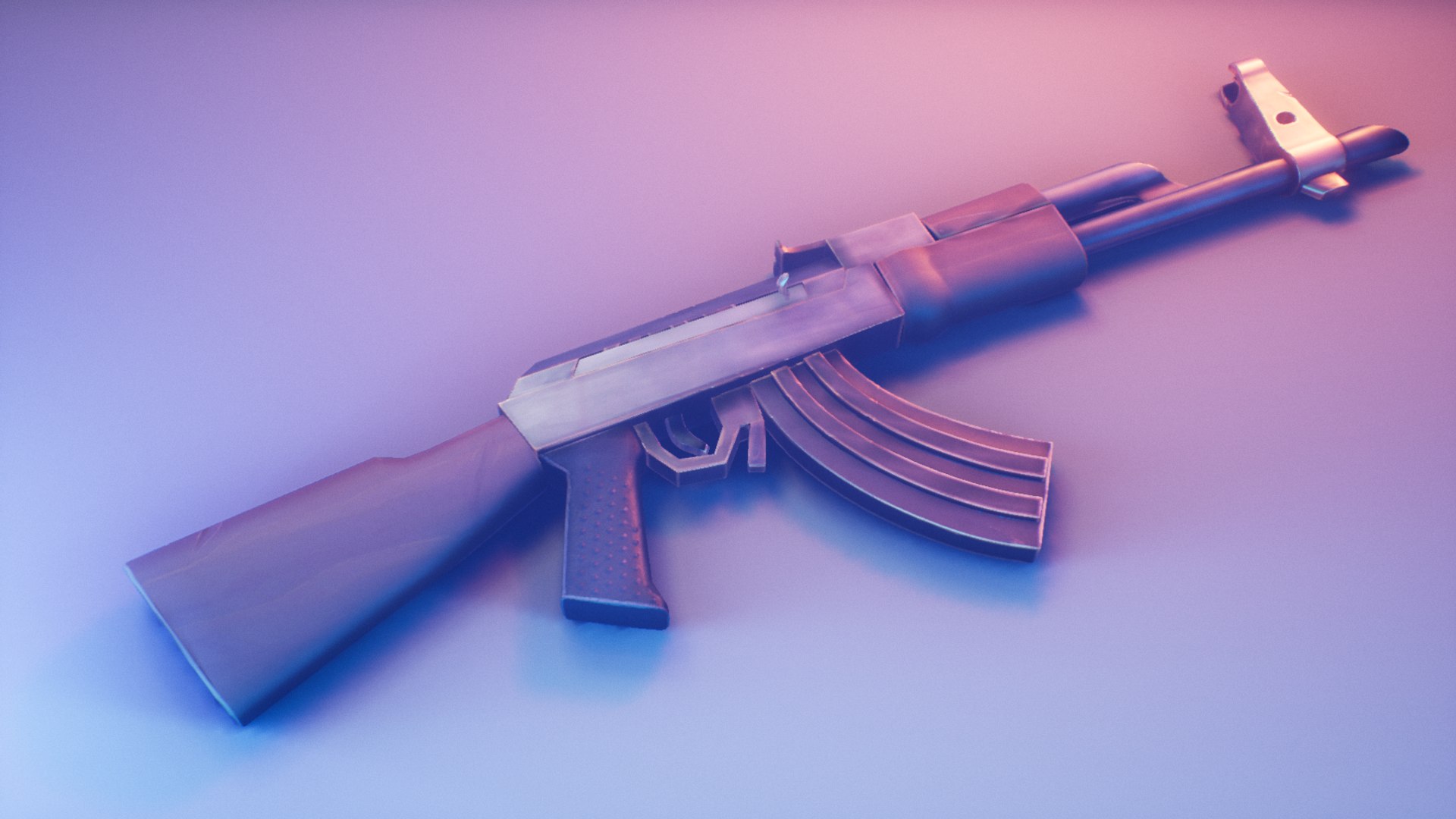 3D model stylized ak47 rifle https://p.turbosquid.com/ts-thumb/mE/frVBvS/y0eA9qH7/highresscreenshot00000/png/1529655027/1920x1080/fit_q87/b78e8a65bd93e60ded028aa179a18271b6d15cbc/highresscreenshot00000.jpg