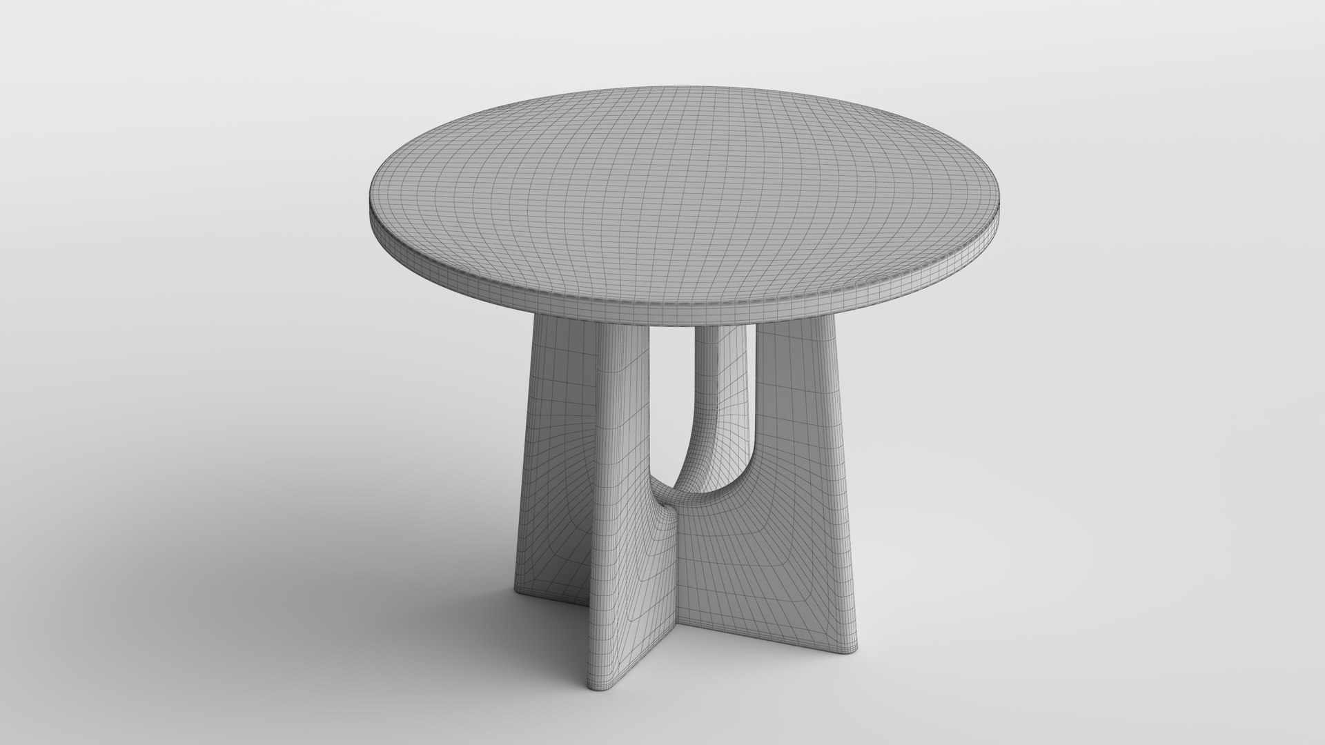 3D Model Wooden Round Table - TurboSquid 2552508