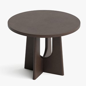 3D model Wooden Round Table