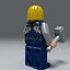 3d lego character model