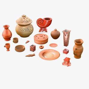 Clay Household Decor Collection 3D