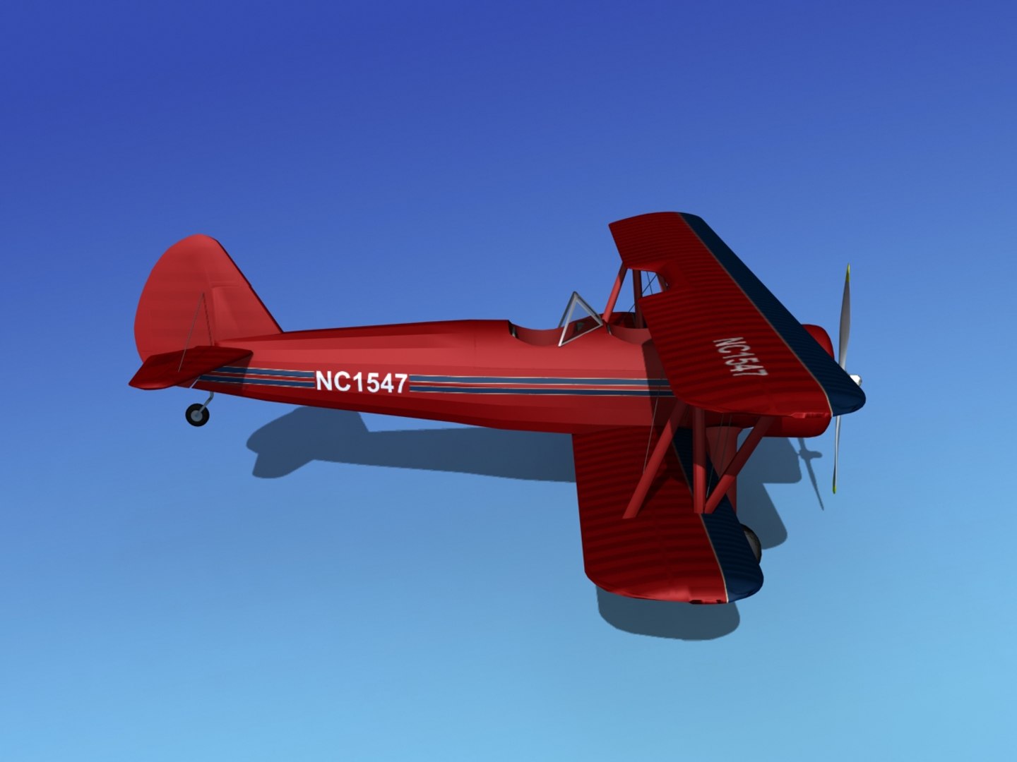 3d Pt-17 Stearman