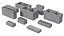 Concrete Modular Bricks Set