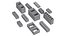 Concrete Modular Bricks Set