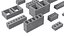 Concrete Modular Bricks Set