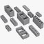 Concrete Modular Bricks Set