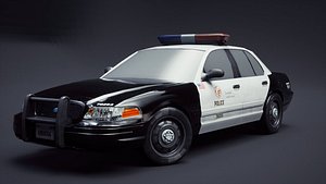 Ford Crown Victoria Police Car 3D model