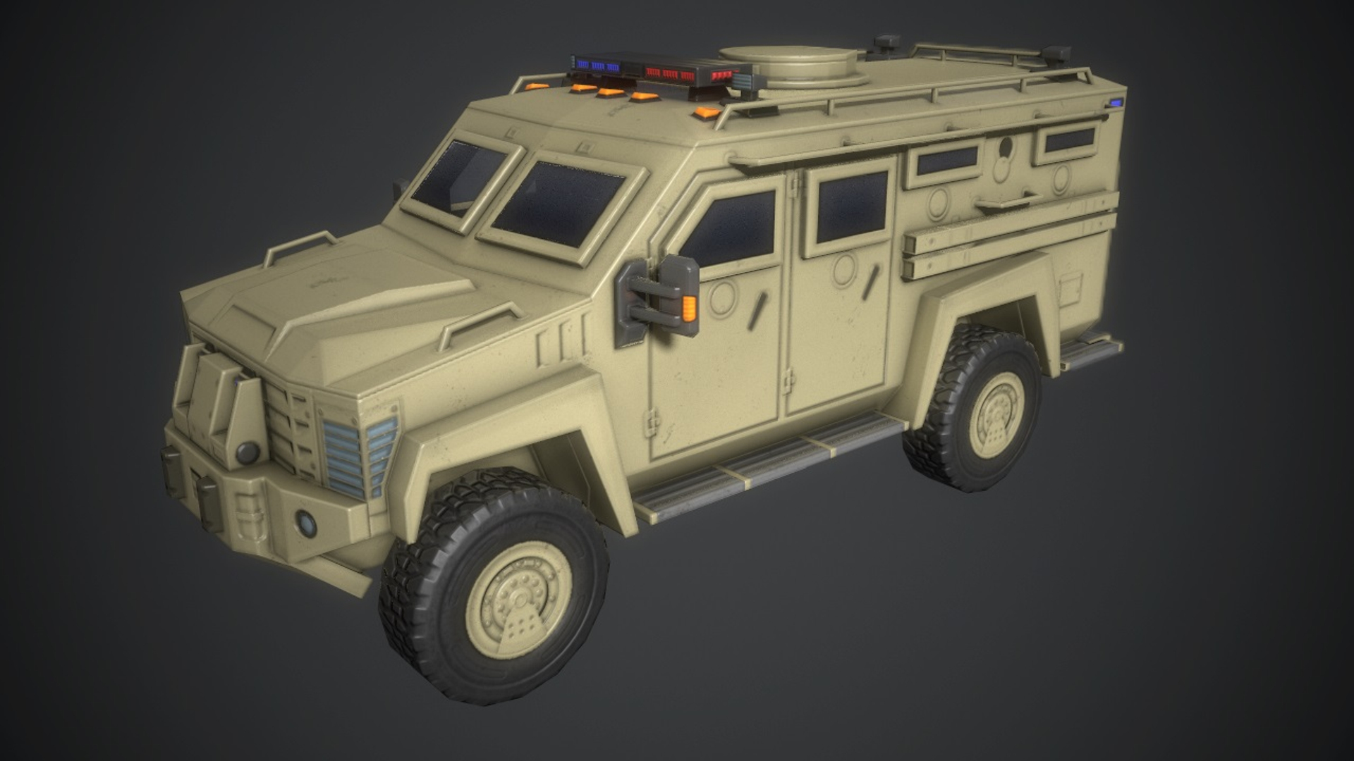 Car Armored Police 3D Model - TurboSquid 1421506