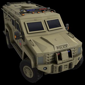 car armored police 3D model