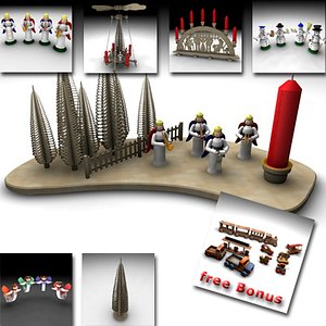 3d wood wooden toys model