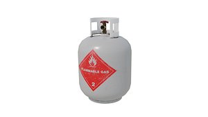 3D propane tank pbr model
