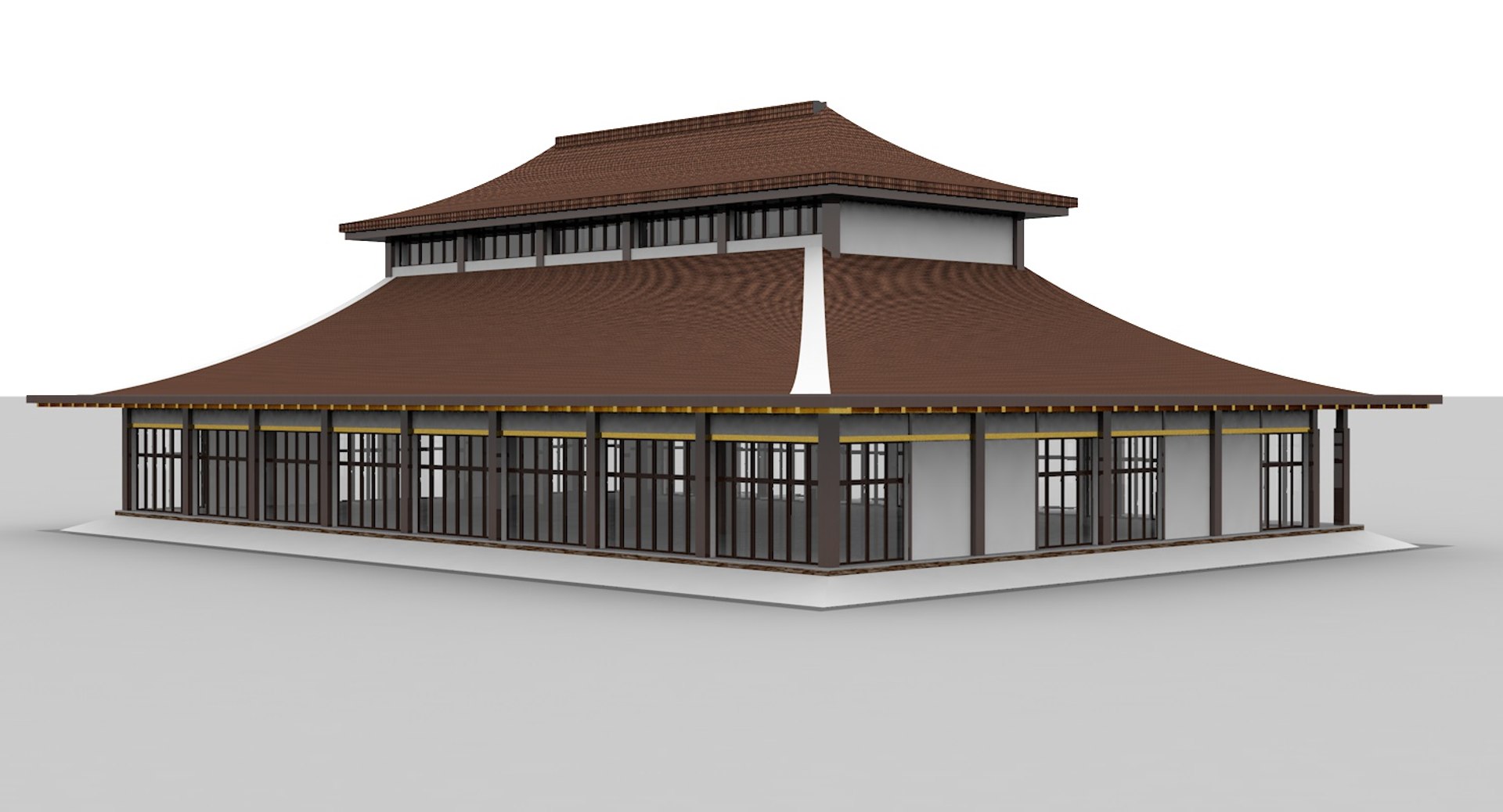 3D Model Mongolian Building 1 - TurboSquid 1253840