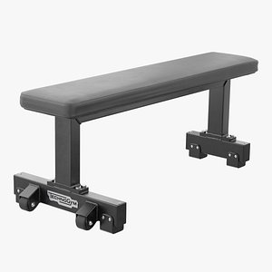 3D Technogym Flat Bench Pure model
